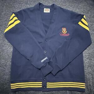 Barbarian Rugby Cardigan Sweater Men’s Large Queens University Varsity Letterman